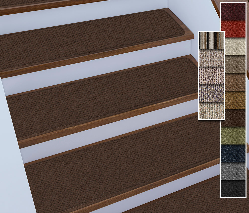 15 Skid Resistant Stair Treads 16 Colors 4 Sizes Rug Street